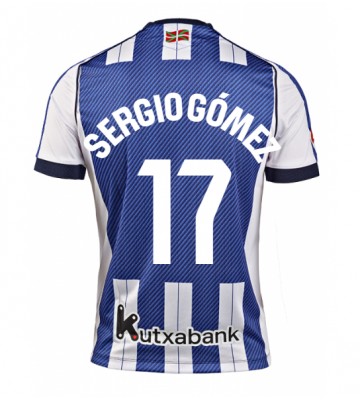 Real Sociedad Sergio Gomez #17 Hjemmebanetrøje 2025-26 Kortærmet